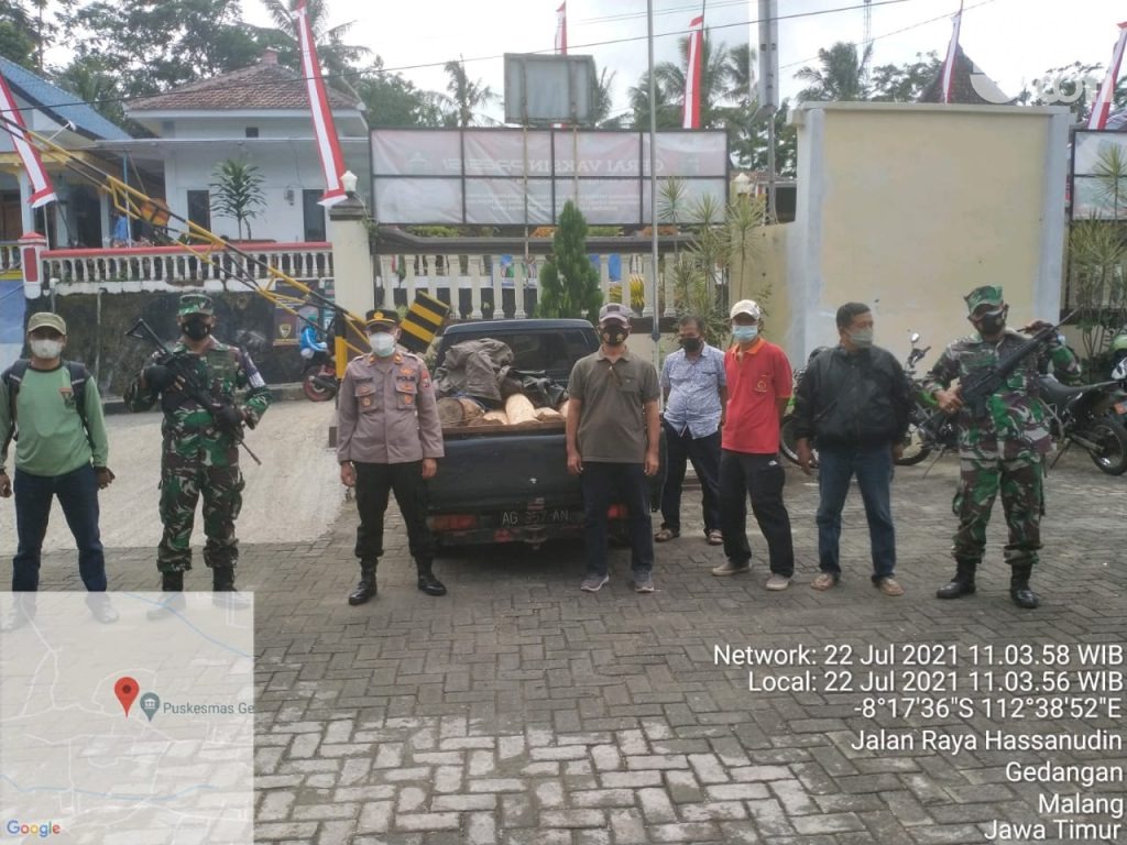 Posal Sendangbiru dan Perhutani Gagalkan Pencurian Kayu di Malang Selatan