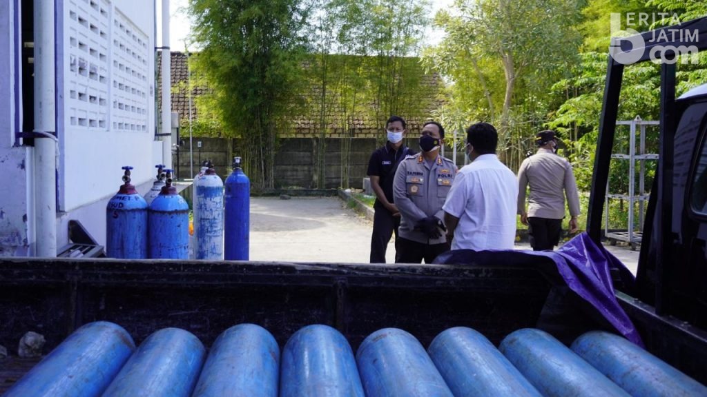 Antisipasi Penimbunan Oksigen Medis, Polres Bojonegoro Terus Lakukan Pemantauan