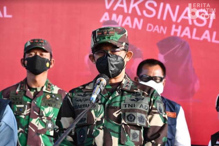 Kodam V Brawijaya Serbuan 2500 Dosis Vaksin di Jombang