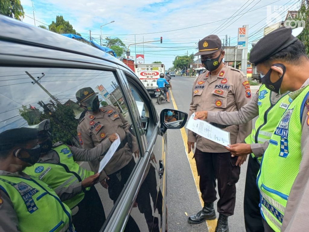 Perpanjangan PPKM Darurat, Petugas Gabungan Perketat Perbatasan-Perbatasan Ponorogo
