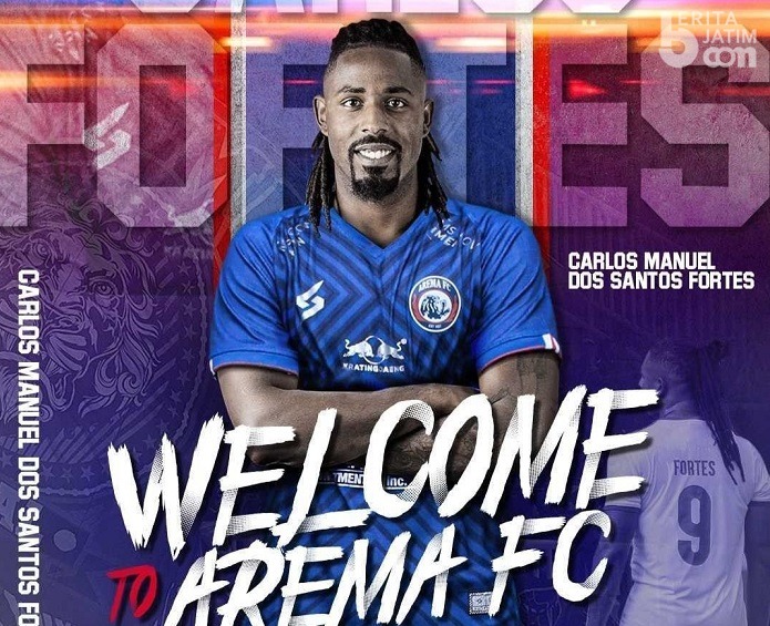 Penyerang Asing Arema FC Carlos Fortes Sudah Tiba di Malang