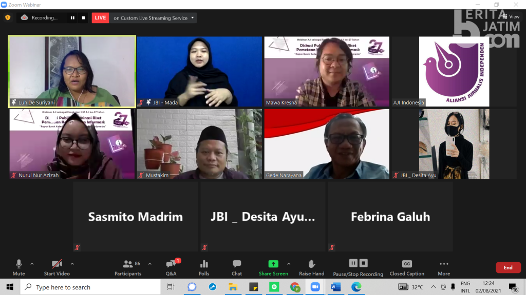 Survei AJI Soal Keterbukaan Informasi Lembaga Publik, Ini Hasilnya