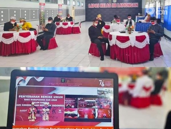 363 Narapidana Lapas Kelas IIB Lamongan Dapat Remisi Umum
