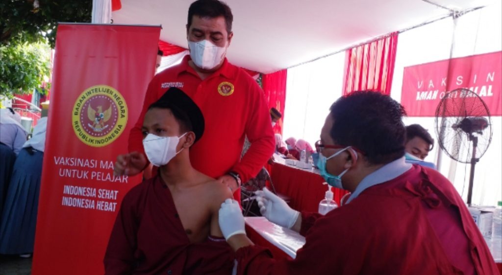 BIN Gelar Vaksinasi pada 4 Ribu Pelajar di Sidoarjo