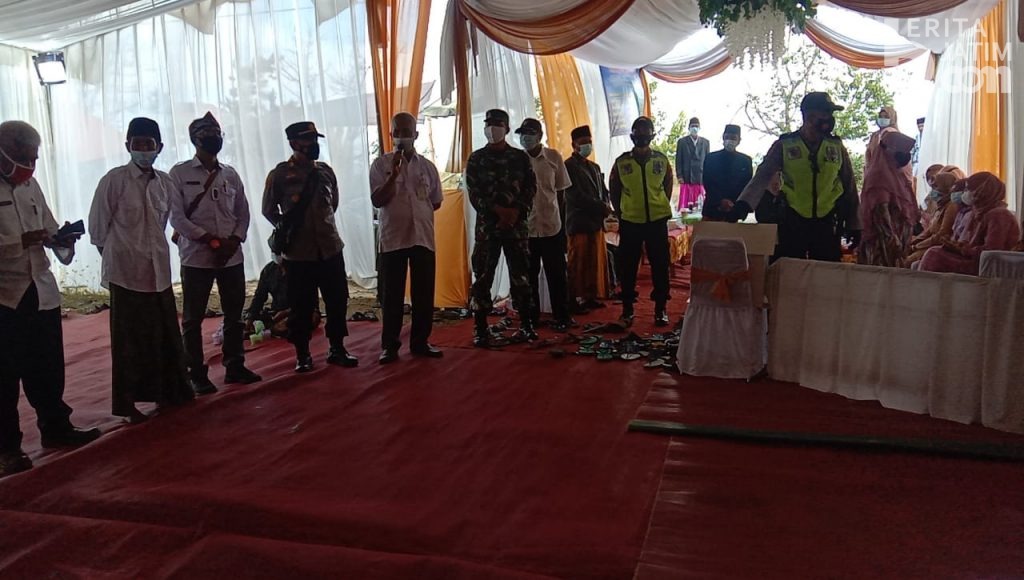 Polsek Saronggi Sumenep Bubarkan Pesta Pernikahan