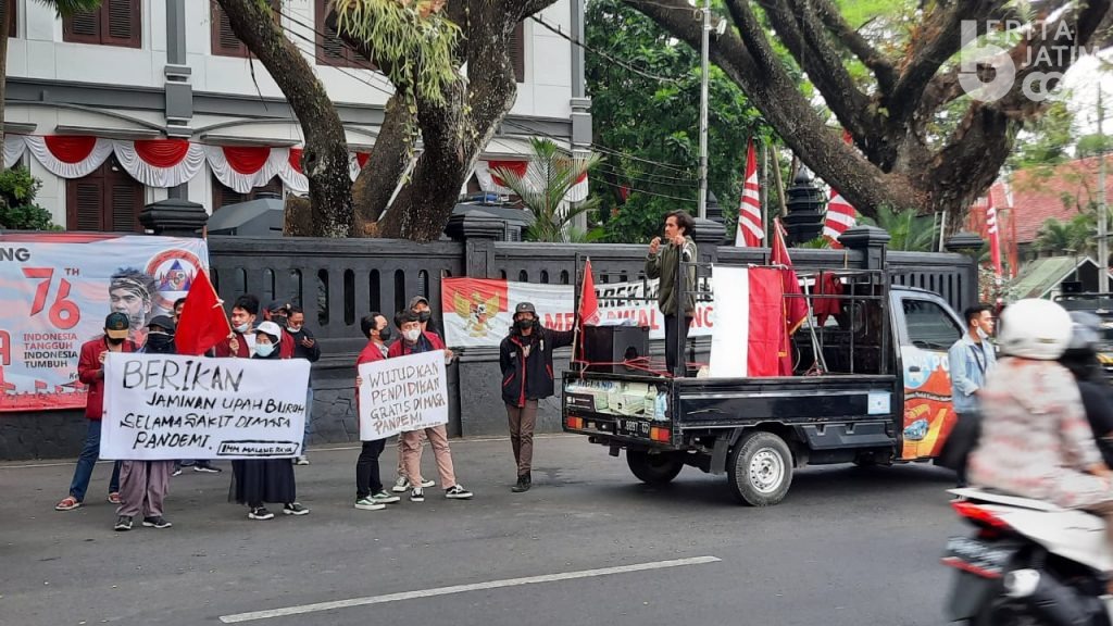 PPKM Level 4 Mahasiswa Turun ke Jalan, Minta Pemerintah Tuntaskan Covid-19