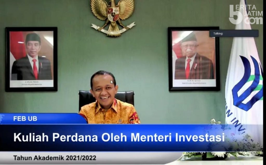 Menteri Investasi Ajak Maba FEB Universitas Brawijaya Tidak Minder