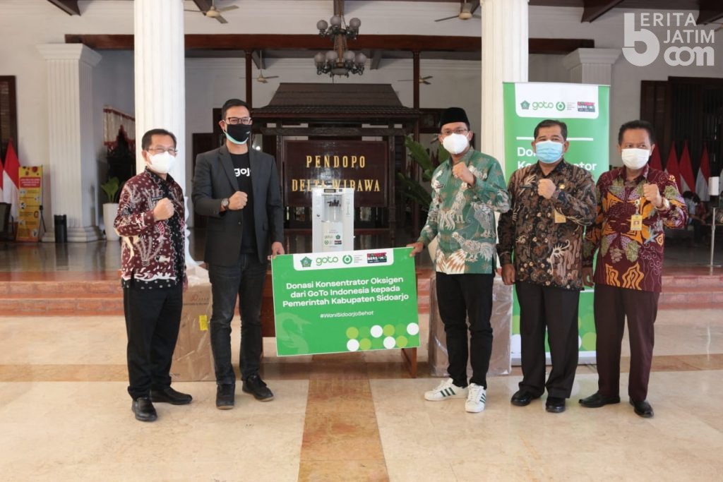 Pemkab Sidoarjo Terima Bantuan Oksigen Konsentrator dari GoTo Indonesia