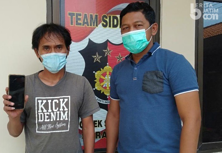 Buang HP di Dekat Tong Sampah, Warga Krian Dibekuk Polisi