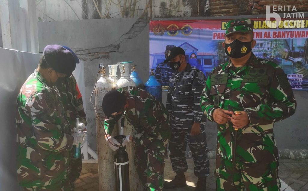 Gratis, Butuh Oksigen Datang ke Pangkalan TNI AL Banyuwangi Saja