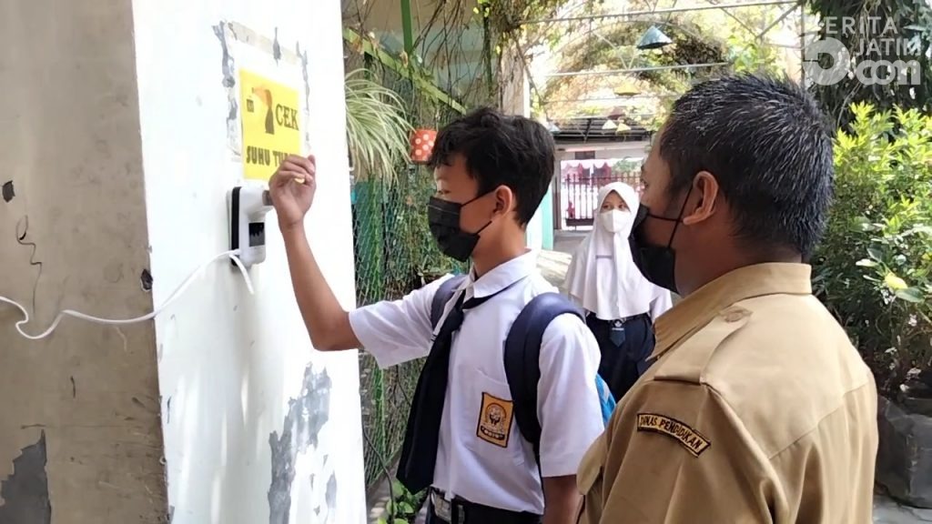 PTM Terbatas, MKKS SMP Kota Mojokerto Libatkan Anggota OSIS Terapkan Protokol Kesehatan