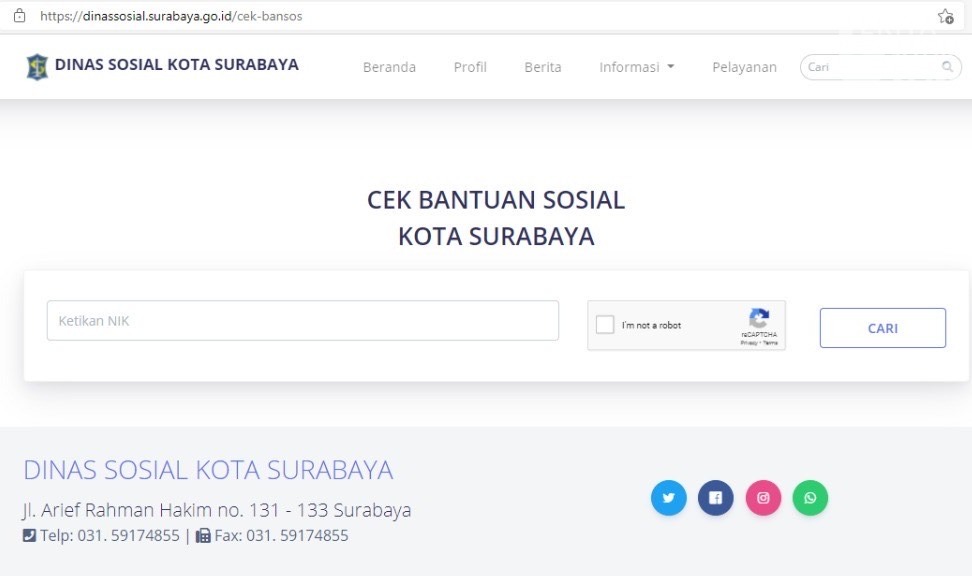 Cek Data Penerima Bansos di Surabaya, Begini Caranya
