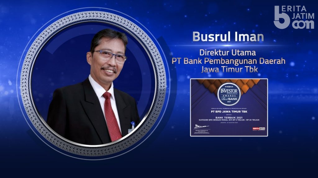 Bank Jatim Raih Penghargaan Bank Terbaik 2021