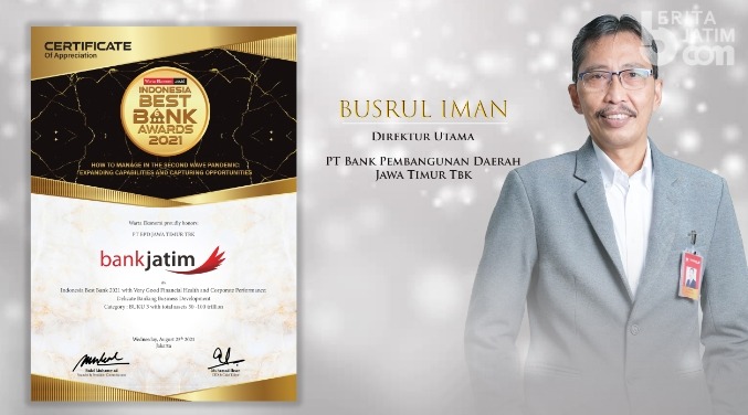 Bank Jatim Kembali Mendapatkan Penghargaan Bank Terbaik