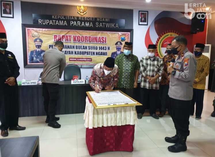 Forkopimda Ngawi dan Perguruan Silat Sepakat Tak Ada Kegiatan Suroan Agung
