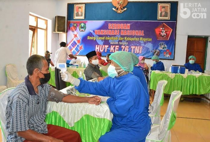Lanud Iswahjudi Magetan Siapkan 10 Ribu Dosis Vaksin