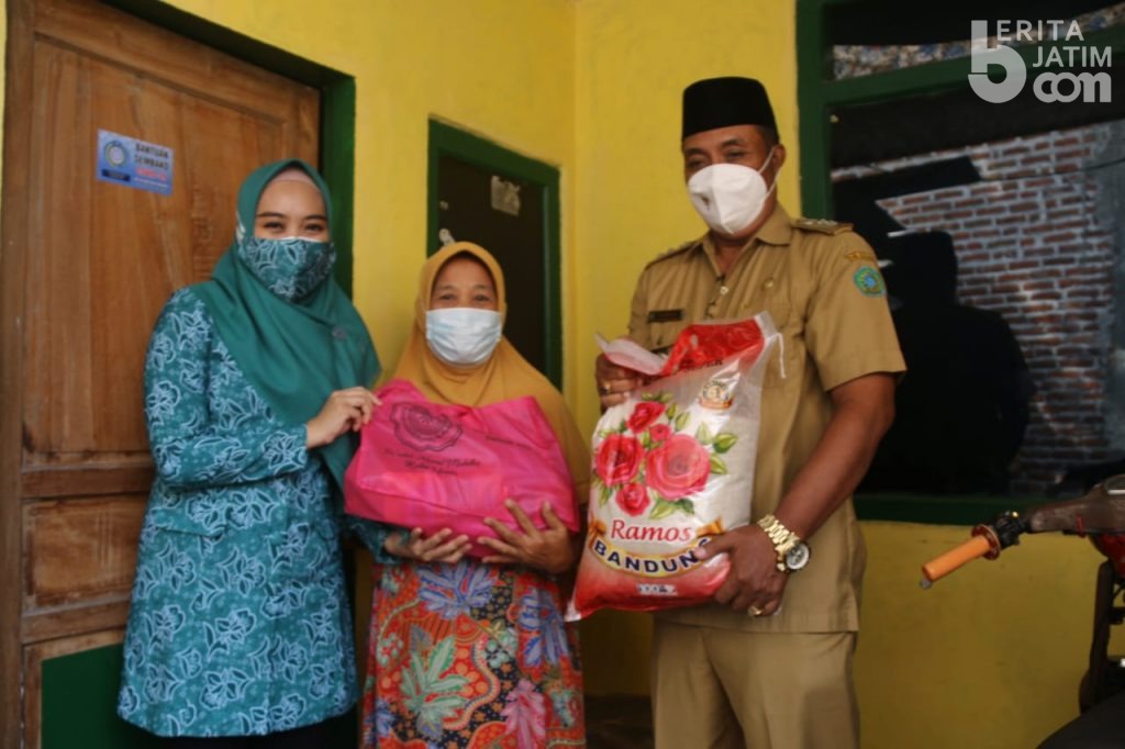Ning Sasha Salurkan 200 Paket Sembako Untuk Warga Jabon