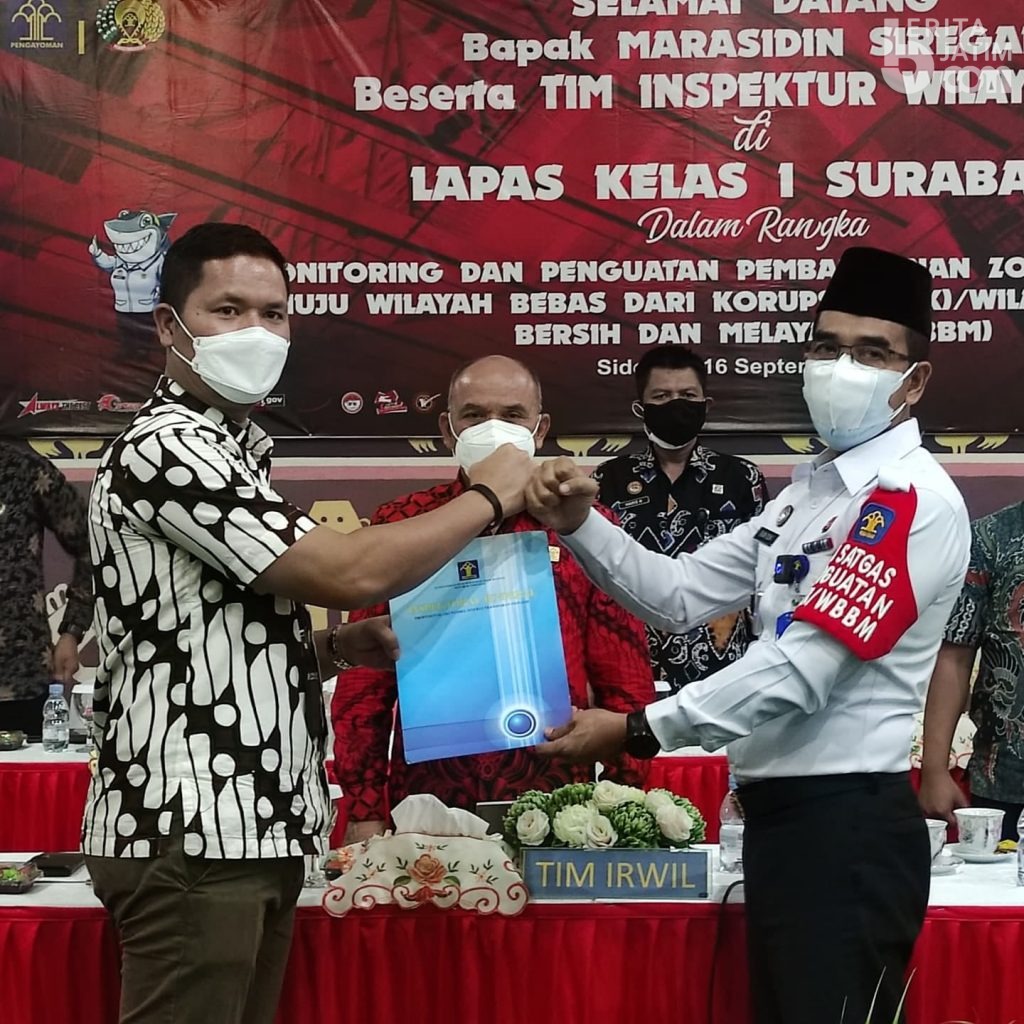 Lapas Kelas l Surabaya Siap Wujudkan Wilayah Bebas Korupsi