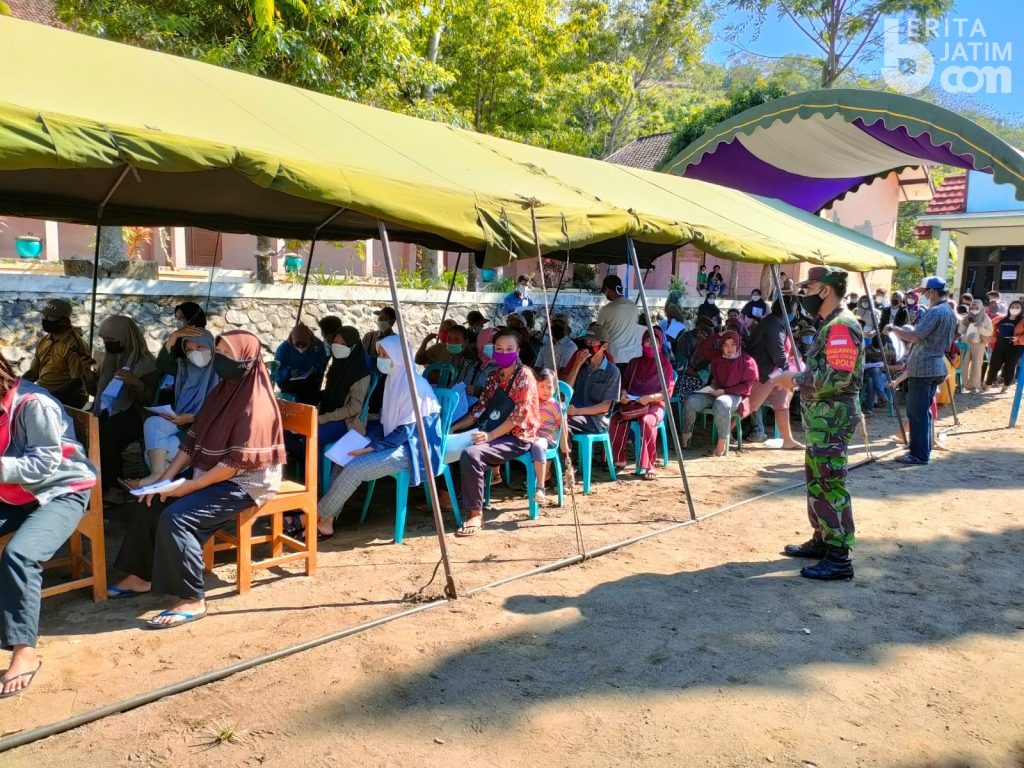 TMMD ke-112 Kodim 0809 Kediri, Gelar Vaksinasi Gratis untuk 567 Warga Lereng Wilis
