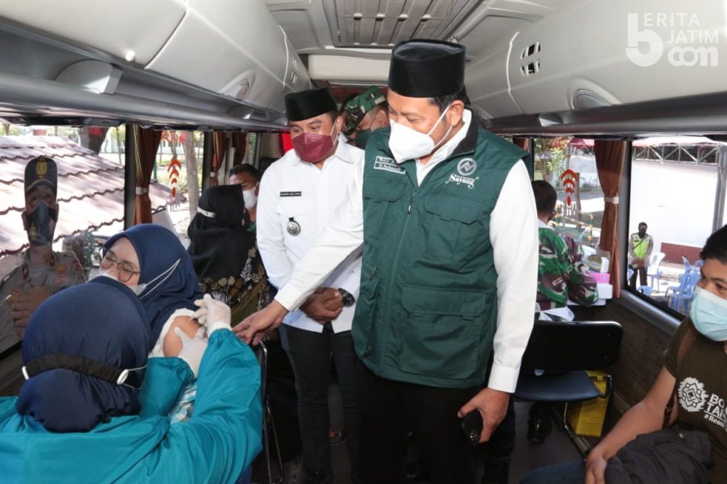 Target PPKM Level 1, Pemkab Sidoarjo Target Kecamatan 1500 Vaksinasi