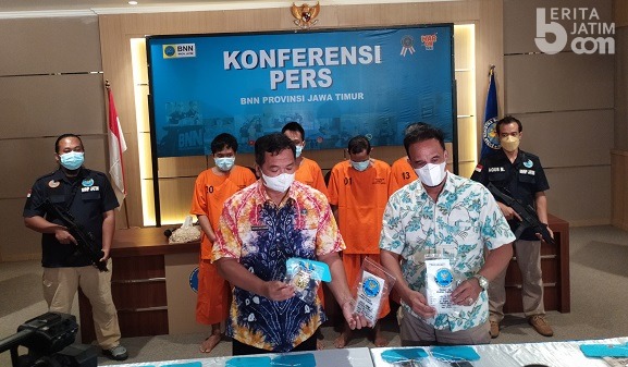 BNNP Jatim Tangkap Residivis Narkoba Jaringan Surabaya – Lamongan