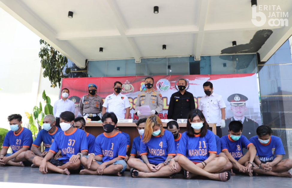 Tumpas Narkoba Semeru, Polres Kediri Tangkap 32 Tersangka