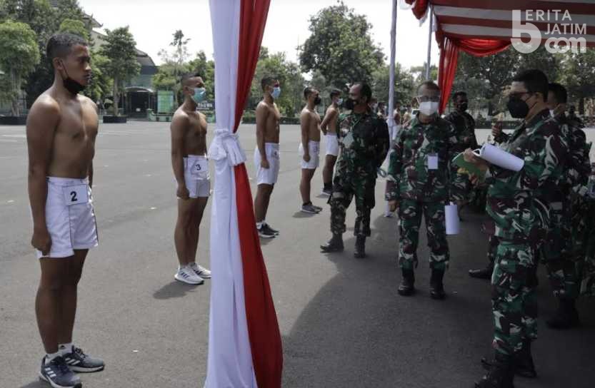 Sidang Caba TNI AD di Kodam V Brawijaya Surabaya dengan Prokes Ketat