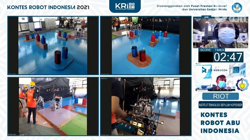 Tim Robotika ITS Borong Juara KRI 2021 Wilayah II