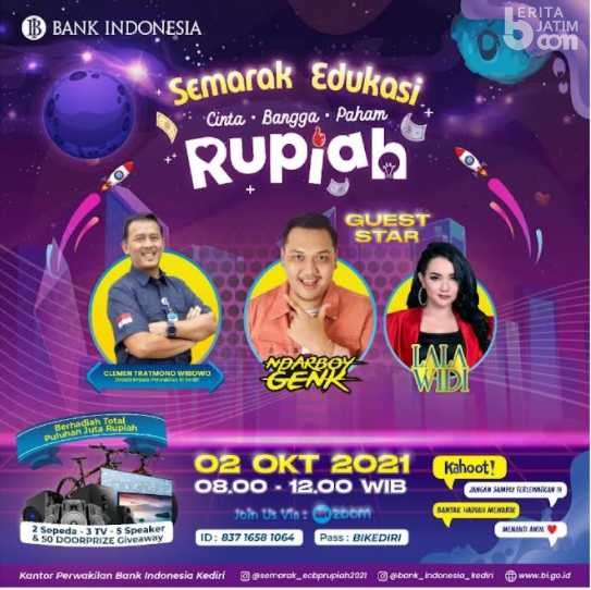BI Kediri Gelar Puncak Acara Semarak Edukasi Cinta, Bangga, Paham Rupiah 2021