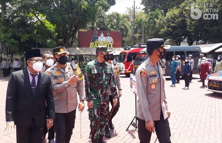 Polres di Malang Raya Kompak Launching Vaksinasi Drive Thru