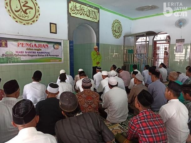 Ratusan Wabin Rutan Kelas IIB Ponorogo Peringati Hari Santri