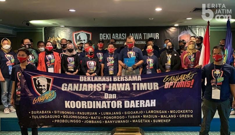Ganjarist Jatim Deklarasi, Yakin Ganjar Diusung PDIP di Pilpres 2024