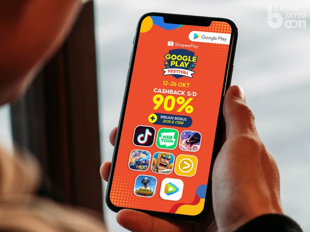 Mudahkan Masyarakat Dapatkan Hiburan Original dan Berkualitas, ShopeePay Kembali Hadirkan Google Play Festival