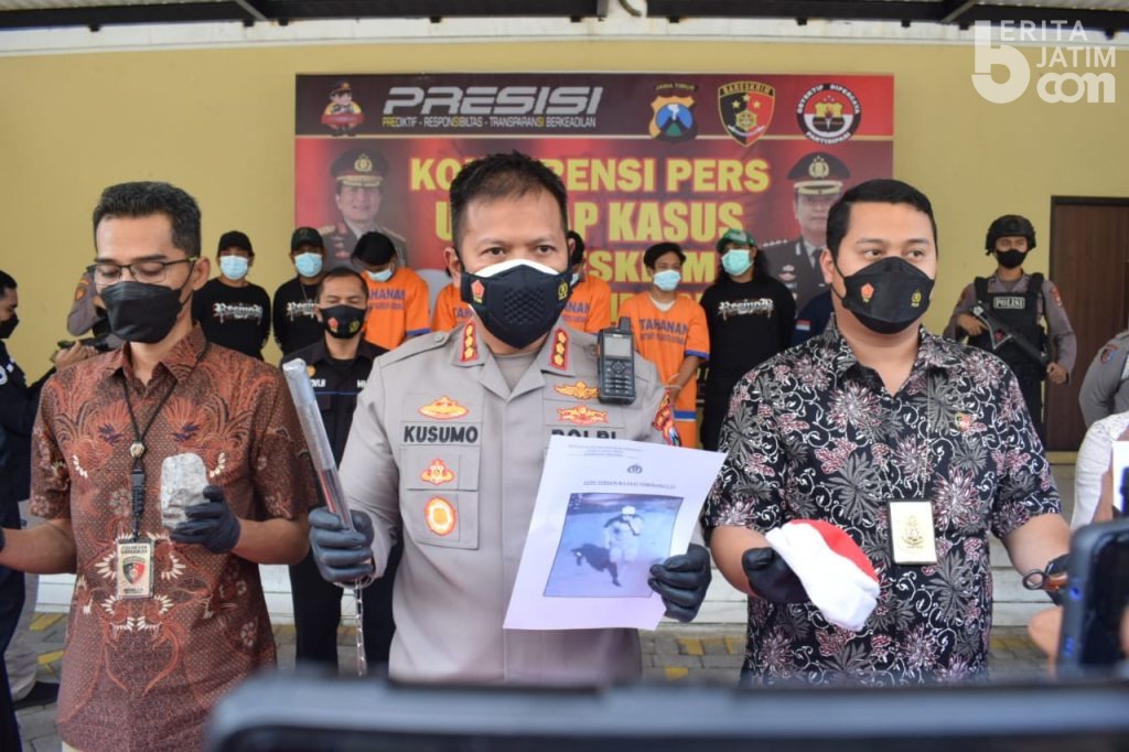Polisi Ringkus Empat Pelaku Pengeroyokan Pemuda Hingga Meninggal di Bypass Balongbendo