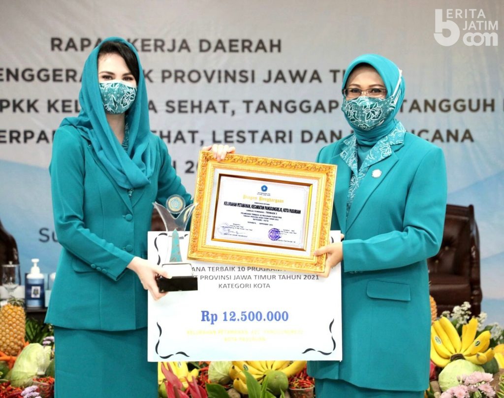 Dua PKK Pasuruan Kota Dapat Penghargaan Tingkat Provinsi