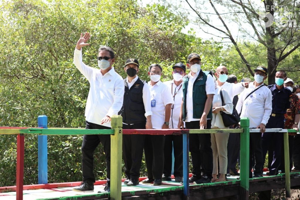 Wisata Pulau Lumpur Sidoarjo Dikunjungi Menteri KKP Wahyu Trenggono