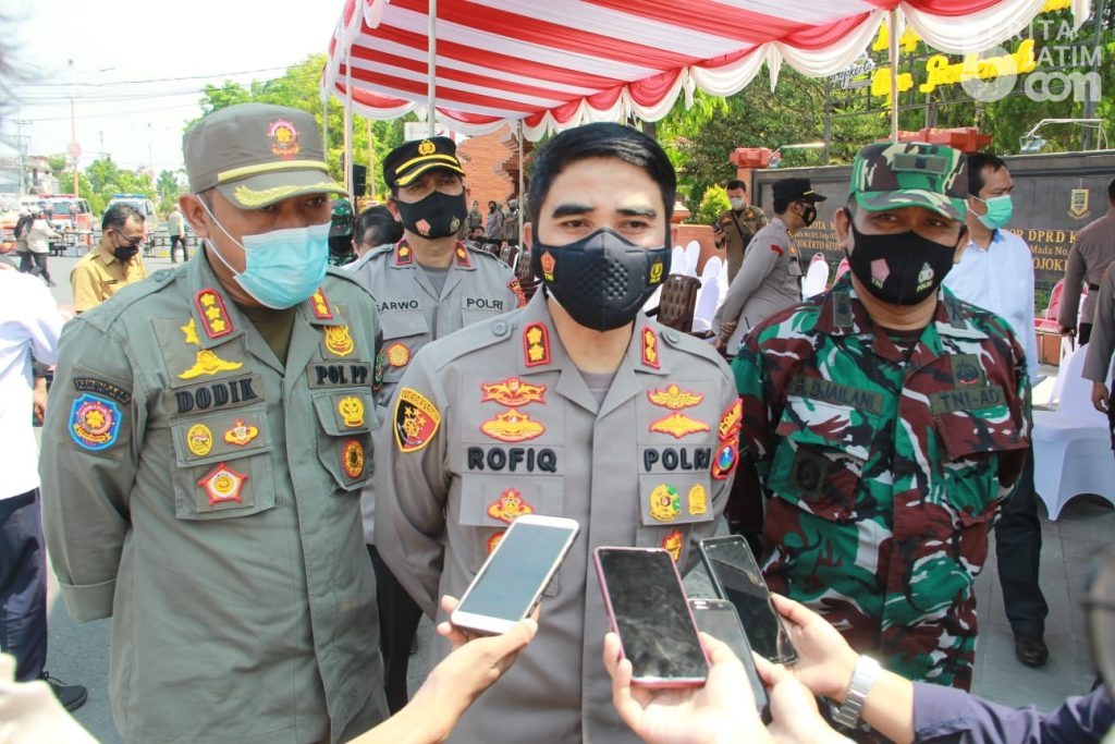 Apel Gelar Pasukan, Kapolresta Mojokerto Siapkan Langkah Hadapi Potensi Bencana