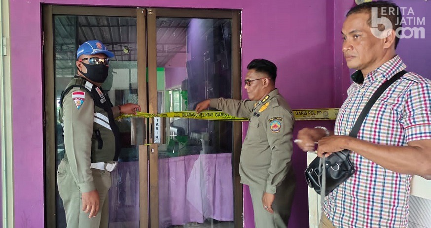 Satpol PP Bangkalan Segel Kafe Mesum
