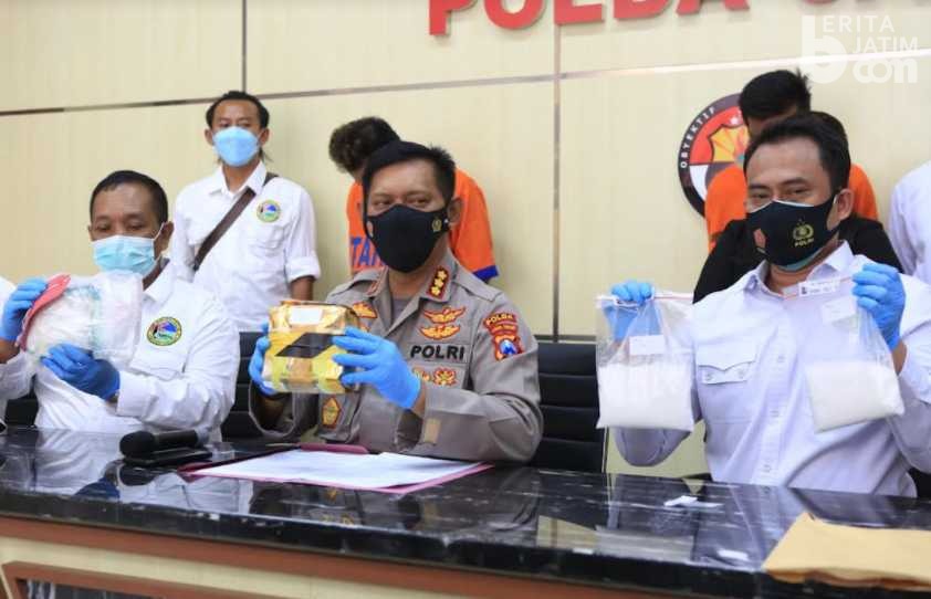Ditresnarkoba Polda Jatim Amankan 3 Kilo Sabu di Sidoarjo dan Surabaya