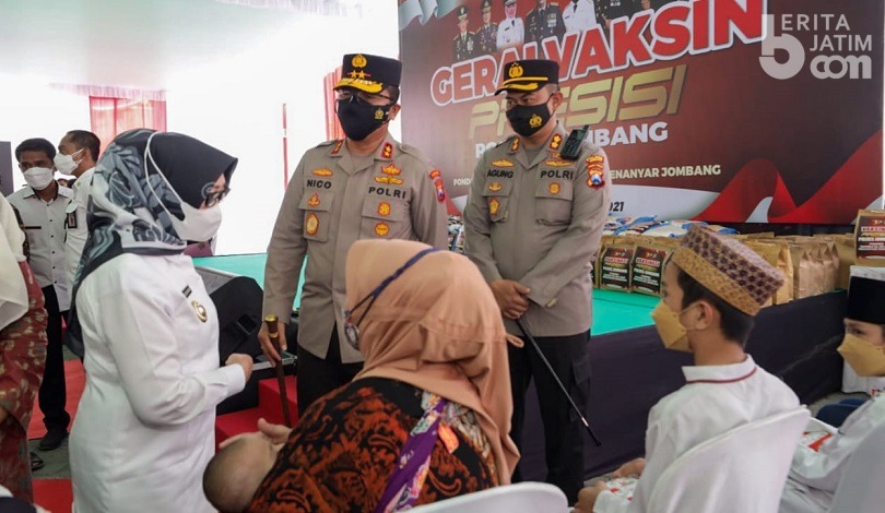 Kapolda Jatim untuk Santri Jombang: Meski Sudah Vaksin, Prokes Jangan Kendor