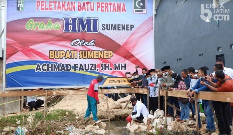 Peletakan Batu Pertama Pembangunan Graha HMI Sumenep, Rumah Berkarya Bersama