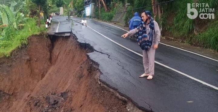 Jalan Amblas di Tosari Pasuruan, Beginilah Kondisinya Saat Ini