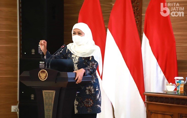Buka Latihan Dasar, Gubernur Khofifah Minta CPNS Peka Situasi Masyarakat