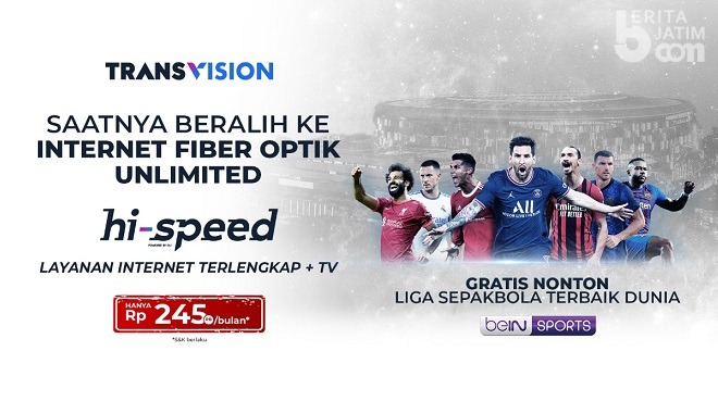 Saatnya Nikmati Internet Unlimited Super Cepat dari Transvision Hi-Speed