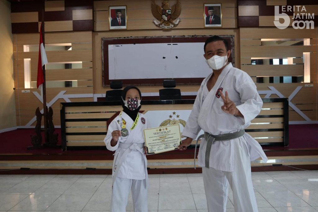 Karateka Cilik Asal Lamongan Ini Raih Prestasi 2 Kali Tingkat Nasional
