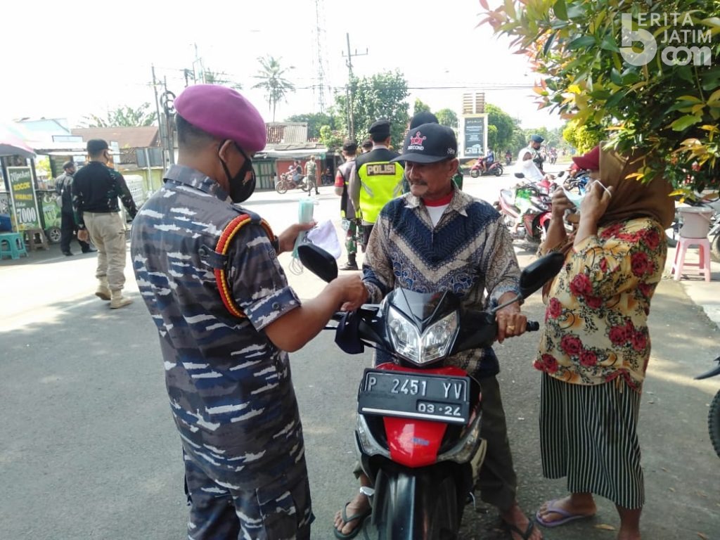 Marinir Lampon Operasi Yustisi, Sanksinya Mendapat Vaksin