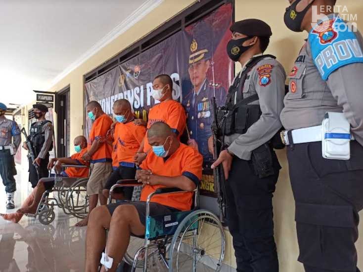 Polres Ponorogo Bekuk 6 Kawanan Pelaku Pencurian Lintas Provinsi