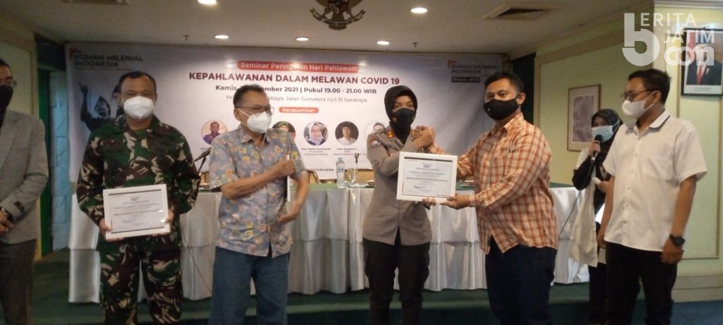 Rumah Milenial Jatim Peringati Hari Pahlawan dengan Gotong Royong Melawan Covid-19