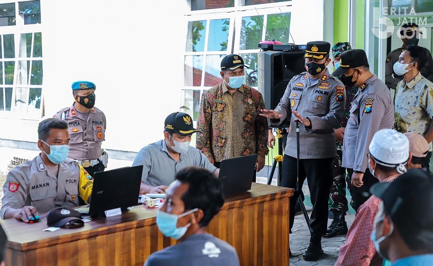 Putus Rantai Penyebaran Covid, Polres Kediri Genjot Vaksinasi