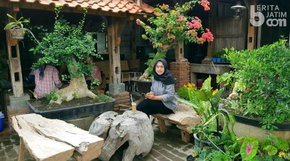 Beli Es Kopi di Cangkir Kumpul Ponorogo, Bawa Pulang Tanaman